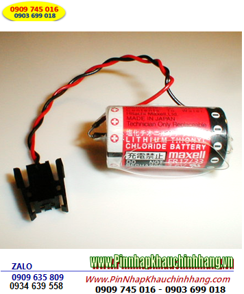 Maxell ER17/33 SUPER (Zắc cắm PLC); Pin PLC Maxell ER17/33 lithium 3.6v 2/3A 1600mAh _Xuất xứ Nhật